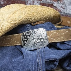 Montana Silversmiths Men&rsquo;s Cowboy And Crosses Buckle