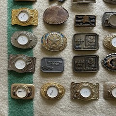 Vintage Belt Buckles WESTERN OIL GAS NAVAJO NATIVE