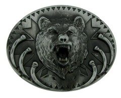 Howling Wolf Western Metal Belt Buckle Antiqued Finished Men Tattoo Gothic Style