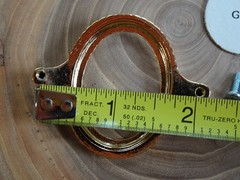 Screw Mount for Buckle 30x40mm Vertical Hamilton Gold Plated (Pkg 12) 2107