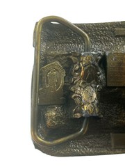 Bergamot USS Arizona Belt Buckle Memorial Pearl Harbor Hawaii Brass 1985 Mint