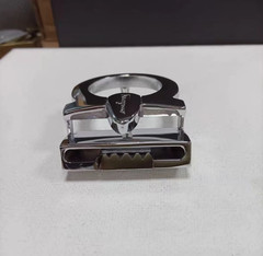 Men Ferragamo Polished Copper Belt Buckle Silver fits 3.3-3.4cm wide Belts