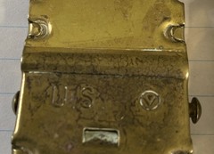 Belt Buckles Vintage Military U.S. RAU And U.S. 2 Brass