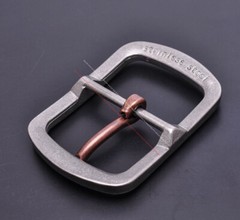 38mm Western Retro Solid Stainless Steel Leathercraft Heel Bar Jeans Belt Buckle