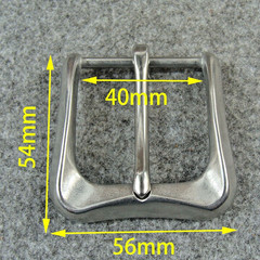 Stainless Steel Pin Belt Buckle Men&rsquo;s Belt Buckles For 1.5&Prime; Belt With Belt Loop