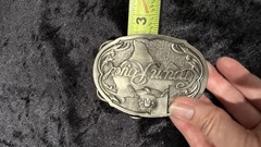 Vintage Silver Crown Royal Liquor Belt Buckle