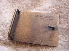 Vintage Telephone Pioneers of America Belt Buckle Yorkshire Co. Illinois