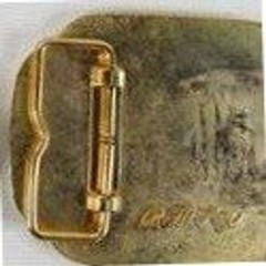 Vintage Born in the USA Eagle Belt Buckle Brass Tone Patriotic Americana Strong