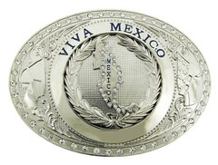 Mexico Flag Mexican Country Belt Buckle Western Cowboy Cowgirl Rodeo Mens Womens