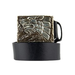 Iron Wolf german silver belt buckle, Vikings wolf, Norse pagan celtic accessory