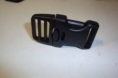 2 X Black plastic triple retention buckles for 1&Prime; belt new w/o tags UTX brand
