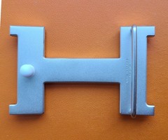 38mm H Silver Brushed Metal Belt Buckle Hardware Replacement