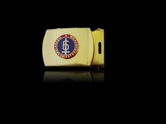U.S MILITARY 6th MARINE CORPS SOLID BRASS BELT BUCKLE MADE IN THE U.S.A