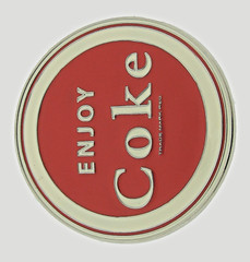 Coke Bottle Belt Buckle Red & White Metal Vintage Cosplay Halloween Costume Rare