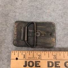 Vtg Peerless Faucet Genius Belt Buckle Brass Tone Plumbing Advertising Smalls1