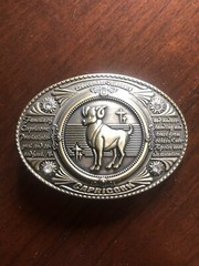 Capricorn Zodiac Horoscope Astrology Astrological Sign Unisex Men’s Belt Buckle
