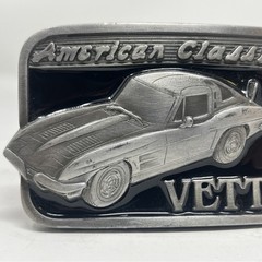 VINTAGE CHEVY CORVETTE AMERICAN CLASSICS VETTE BELT BUCKLE BA-135