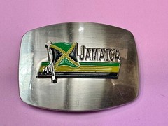 Jamaica Flag Novelty Jamaican Rasta Caribbean Montego Bay Belt Buckle
