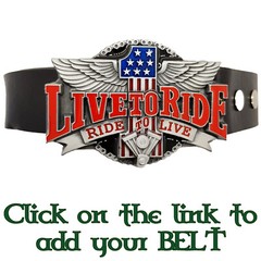 LIVE TO RIDE Eagle Wings Belt Buckle V Twin Engine Motorcycle Biker Metal USA