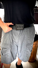 Studded Belt Buckle Archive 2007-09 Industrial Leather Back OOAK Darren Mcneese