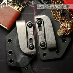 TC4 Titanium Alloy Belt Clip Kydex Plate Clip Pocket Clip Waist Clip Hook Buckle