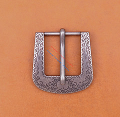 Men Retro Flower Carved Antique Western Cowboy Metal Buckle fits Leather Belt 1&Prime;