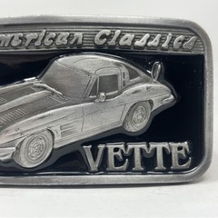 VINTAGE CHEVY CORVETTE AMERICAN CLASSICS VETTE BELT BUCKLE BA-135