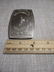 Vintage, Bull Belt Buckle, 3 inches x 2 inches