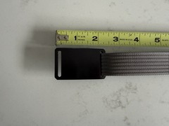 Grip6 Black Buckle w/ Gray 1” Wide Tactical Nylon Belt – 38&Prime; Long