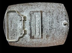 NEW CHROME RENAISSANCE CROSS BELT BUCKLE