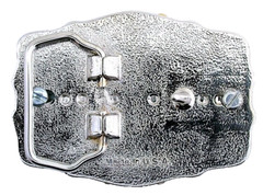 Silver Color Southwest 2 1/2 Inch 1887 Morgan Silver Dollar Belt Buckle EBS9382