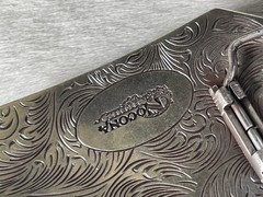 Nocona Mens Belt Buckle 3.75 x 2 in Cowboy Roper Western Rodeo Silver 1.5
