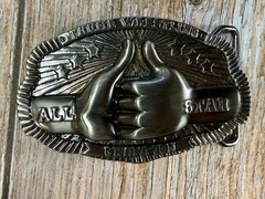 Thumb Wrestling All-Star Champion Trophy Award 2005 SMC LLC. Belt Buckle