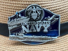 Blue United States US Navy Belt Buckle Professions Belt Buckle
