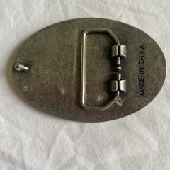 Genuine Dickies Raised Lettering Company Logo Metal Color Belt Buckle