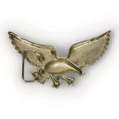 American Bald Eagle Figural Cutout Metal Belt Buckle – USA – Patriotic