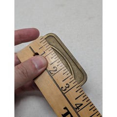Vintage DA Lubricant Company Belt Buckle Brass Tone Hit Line USA Industrial Logo