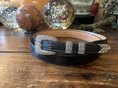 Douglas Magnus James Reid Style Sterling Silver Belt Buckle 48-49-1.25”/.75✅