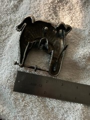 Vintage Belt Buckle with Alligator
