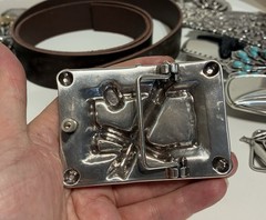 Western Skeleton Belt Buckle