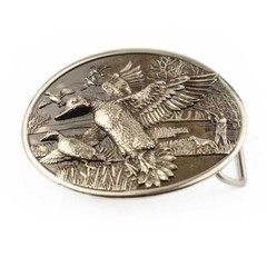 Mallard german silver belt buckle, Duck hunting, Trophy duck season hunter gift