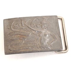 Coca-Cola Belt Buckle Lady of Atlanta – Vintage – Grey Tone – RC1947