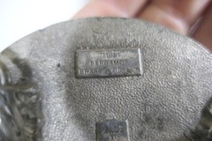 1981 Bergamot USA Great Seal « I&rsquo;m Proud To Be An American » Pewter Belt Buckle