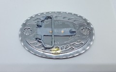 Western Metal Belt Buckle Flying Eagle in Flight Patriotic Americana Oval