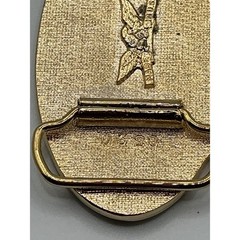 Pure Country Belt Buckle Gold Tone Enamel Guitar Cowboy Hat Made in USA 0320