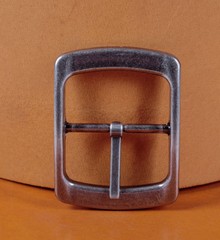 Heavy Duty Silver Finish Center Bar Replacement DIY Belt Buckle Fits 38mm Belts