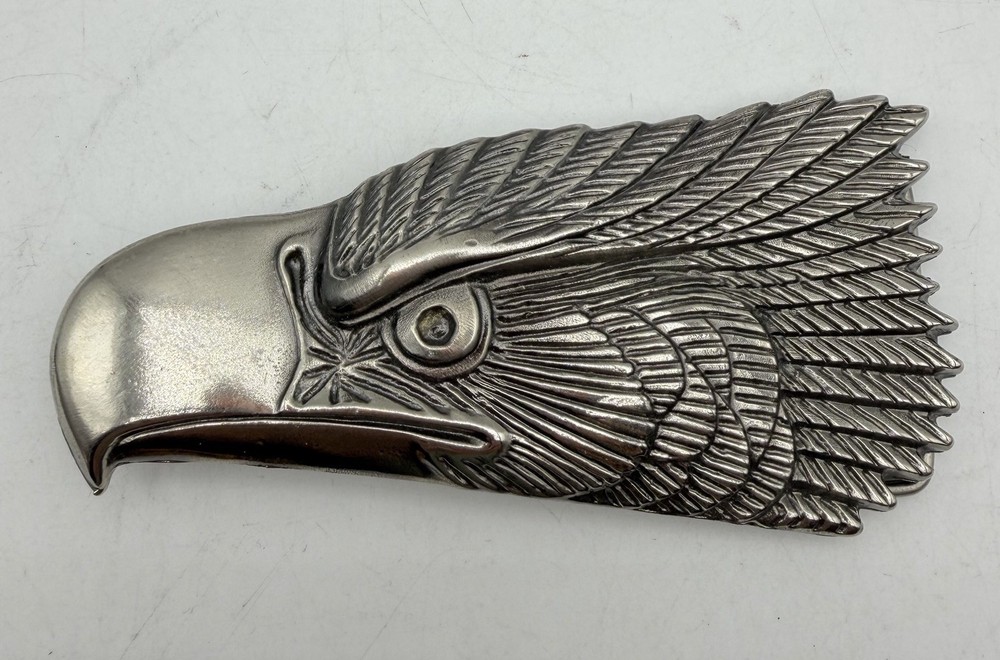 Vtg American Eagle Head Belt Buckle Great Company LIMITED Edition USA Made