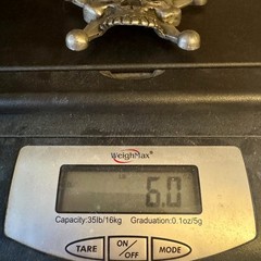 Heavy Metal Mfg Skull Crossbones Pirate Belt Buckle USA Incomplete As-Is