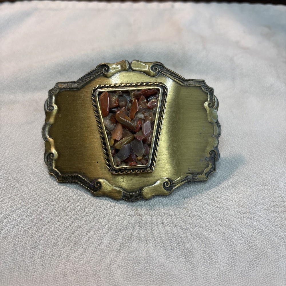Unique Belt Buckle Mixed Stones Estate