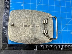 Creepy Skull Engraved Halloween Cosplay Gothic Punk Silver Color Belt Buckle